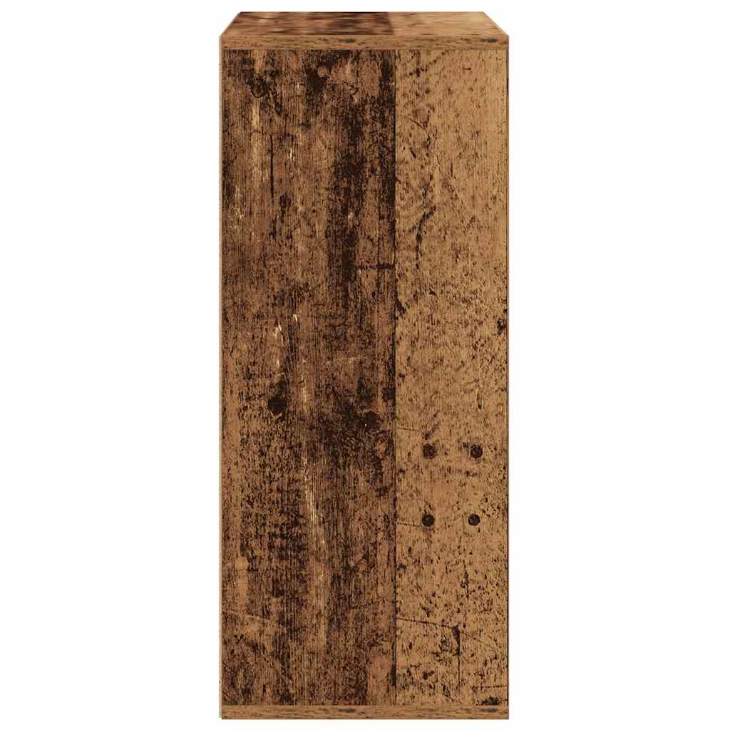 Boekenkast 60x30x71,5 cm bewerkt hout oud houtkleurig