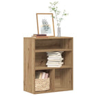 Boekenkast 60x30x71,5 cm bewerkt hout eikenkleur