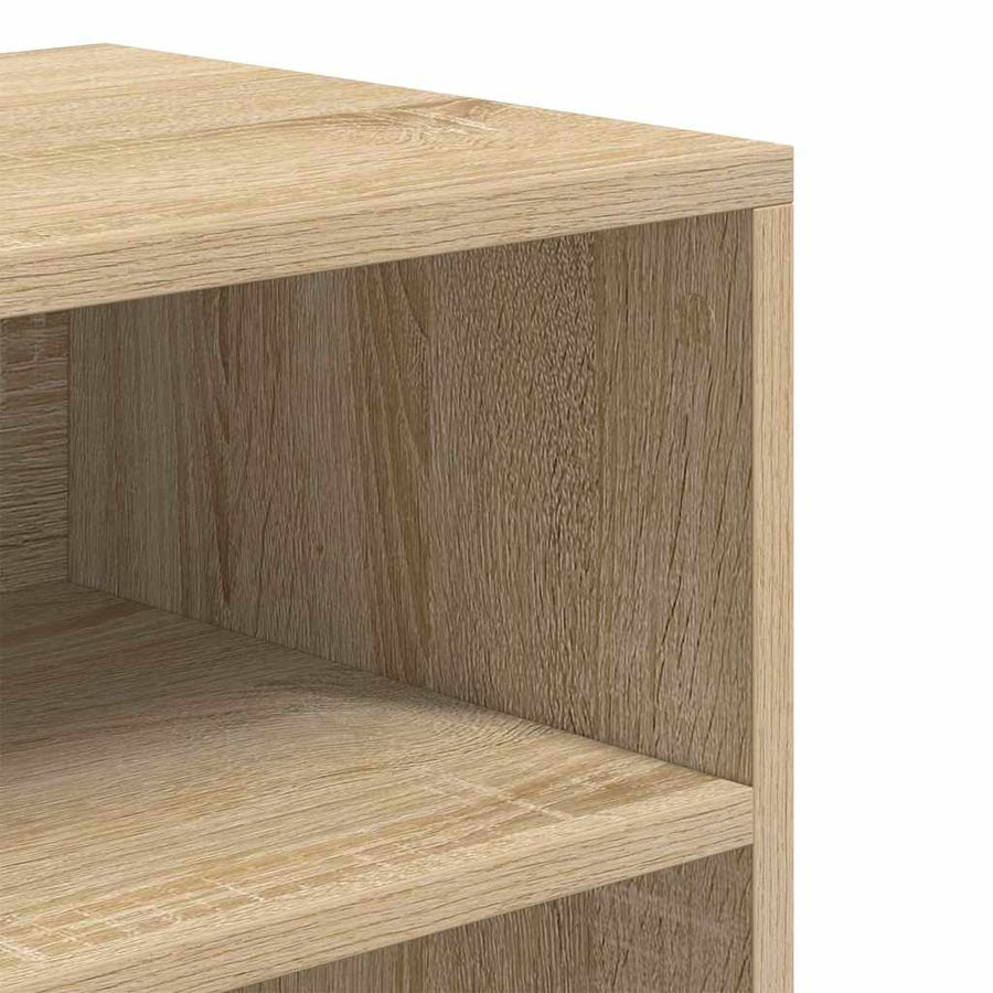 Boekenkast 60X30X71,5 Cm Bewerkt Hout Kleurig 60 x 30 x 71.5 cm Sonoma eiken
