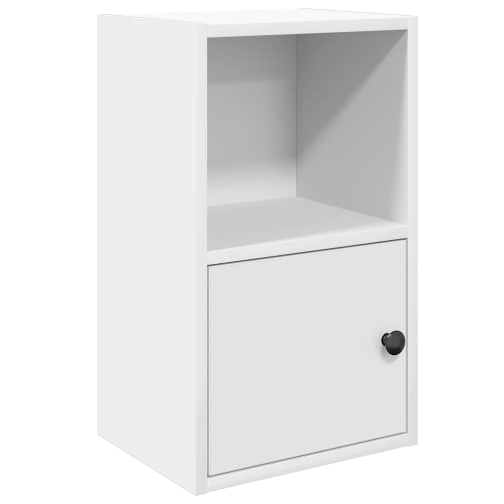 Boekenkast 31x24x52 cm bewerkt hout wit