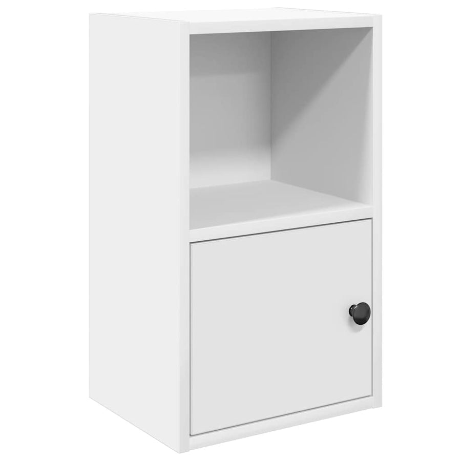 Boekenkast 31x24x52 cm bewerkt hout wit