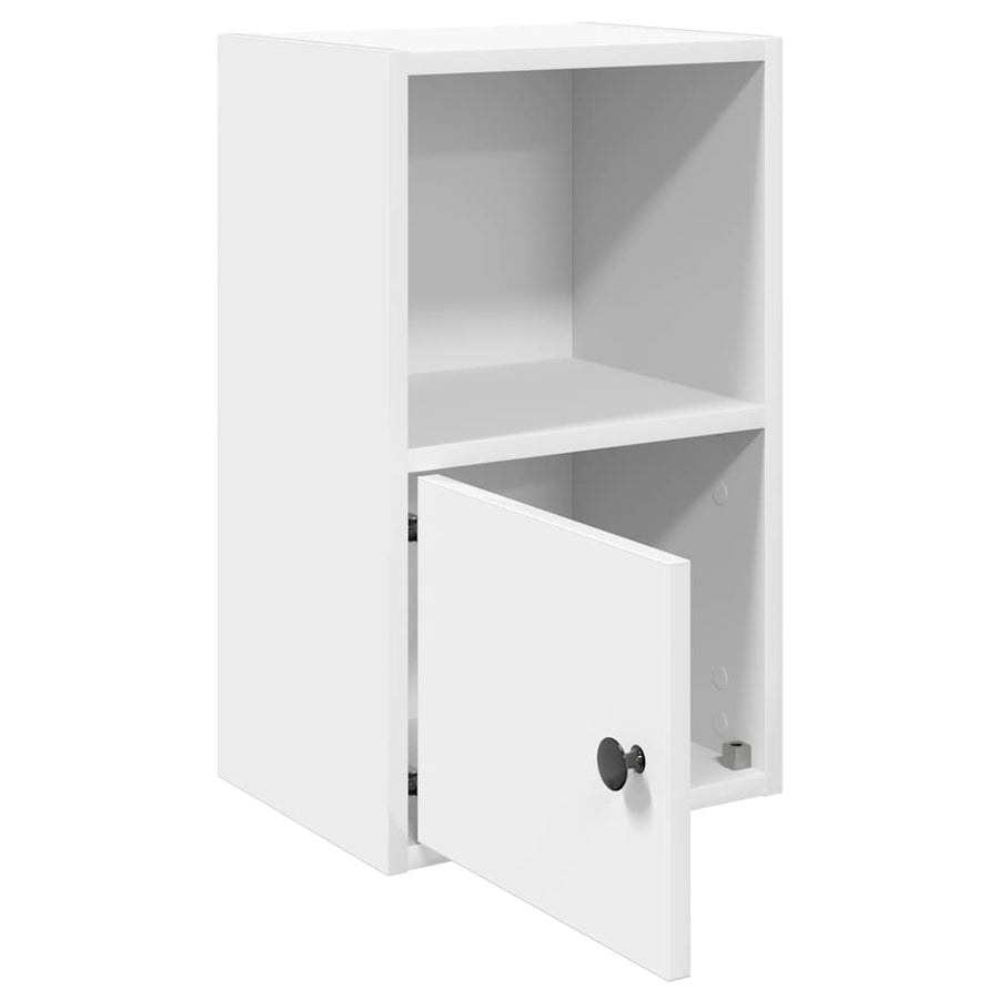 Boekenkast 31x24x52 cm bewerkt hout wit