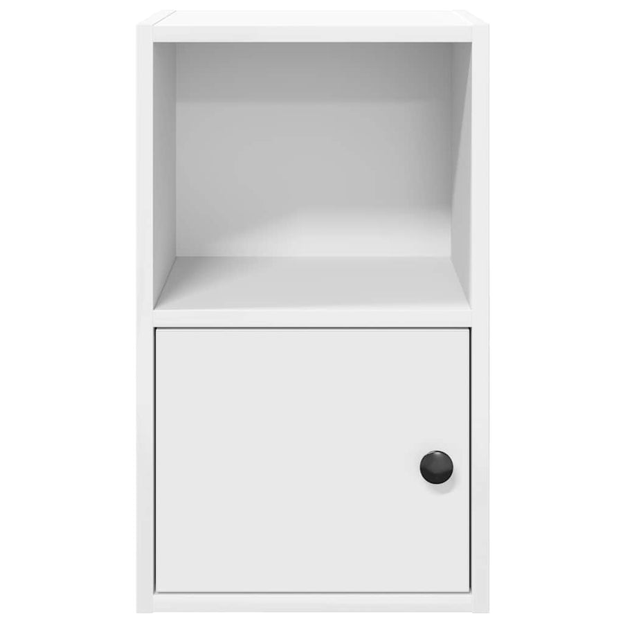 Boekenkast 31x24x52 cm bewerkt hout wit