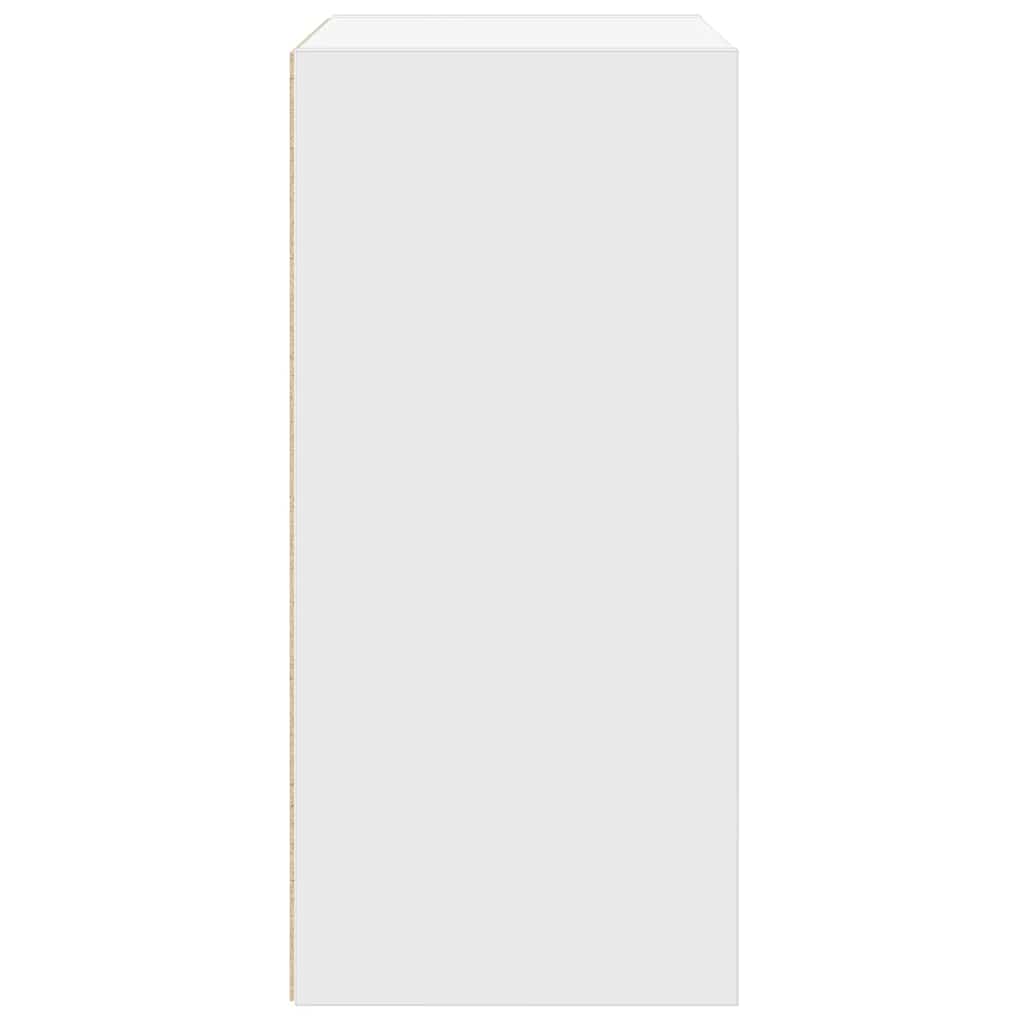 Boekenkast 31x24x52 cm bewerkt hout wit