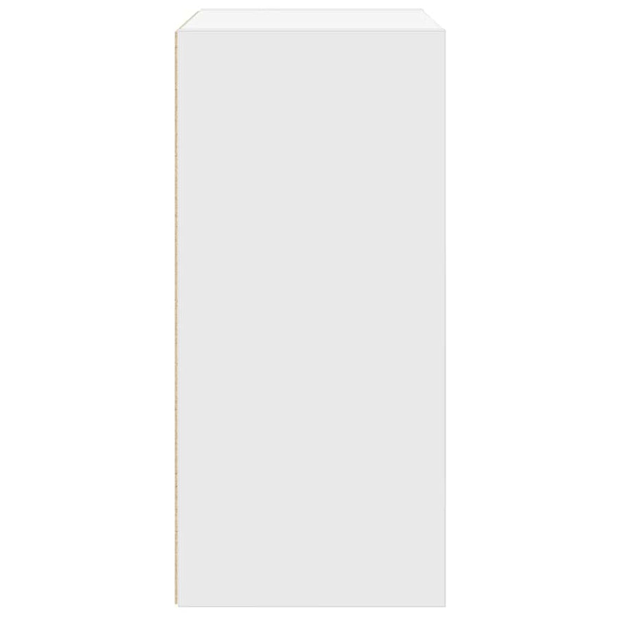 Boekenkast 31x24x52 cm bewerkt hout wit