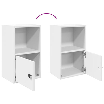 Boekenkast 31x24x52 cm bewerkt hout wit