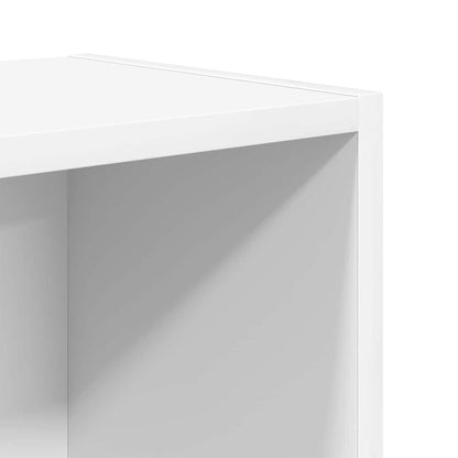 Boekenkast 31x24x52 cm bewerkt hout wit