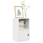 Boekenkast 31x24x52 cm bewerkt hout wit