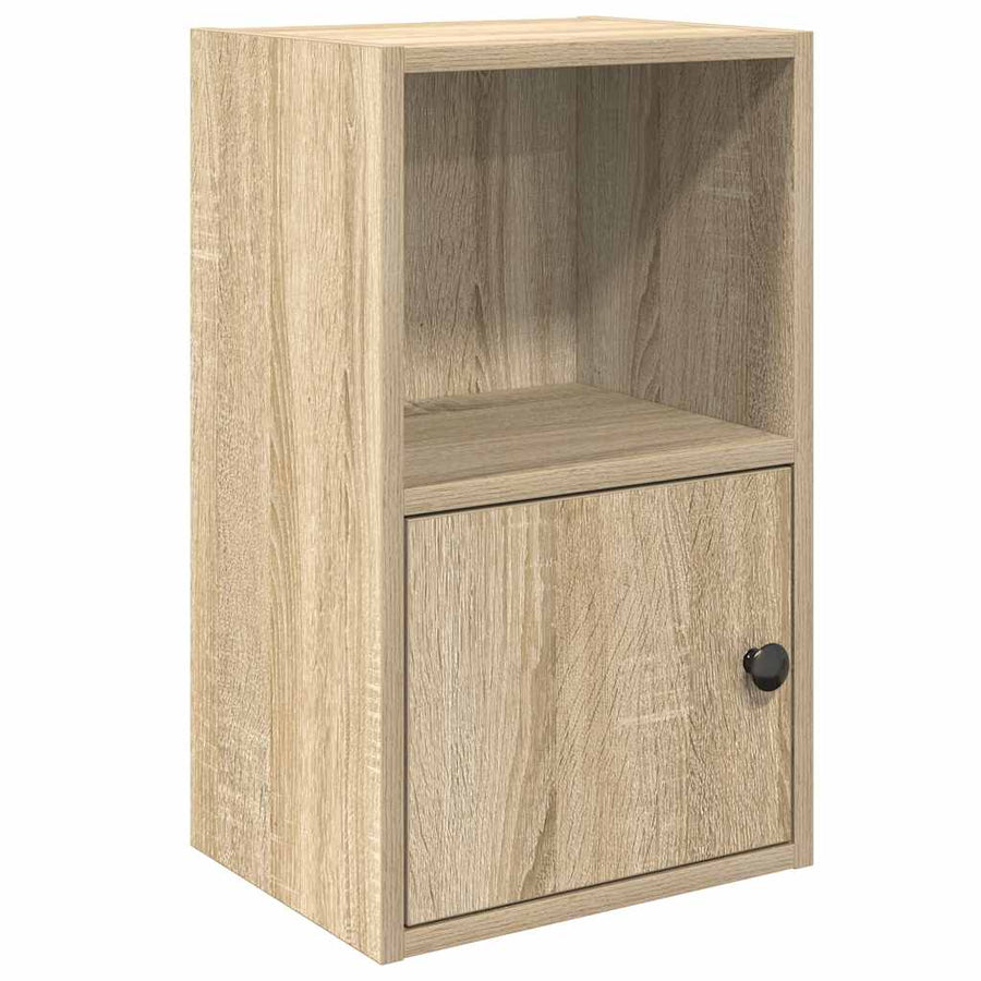 Boekenkast 31x24x52 cm bewerkt hout sonoma eikenkleurig