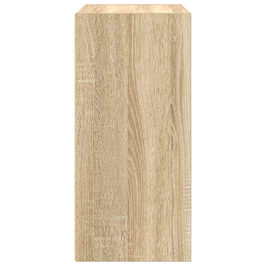 Boekenkast 31x24x52 cm bewerkt hout sonoma eikenkleurig
