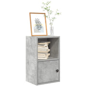 Bookcase 31x24x52 cm treated wood concrete gray