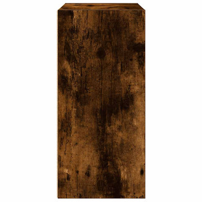 Boekenkast 31x24x52 cm bewerkt hout gerookt eikenkleurig