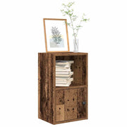 Bookcase 31x24x52 cm carved wood antique wood-colored
