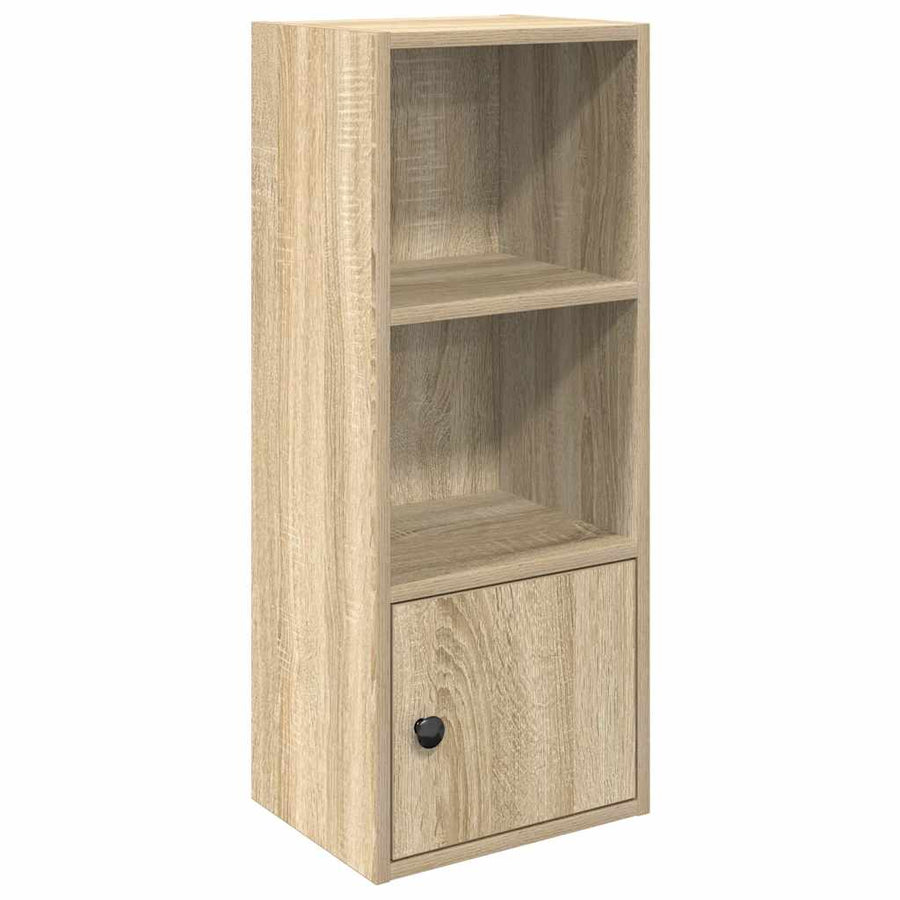 Boekenkast 31x24x77 cm bewerkt hout sonoma eikenkleurig