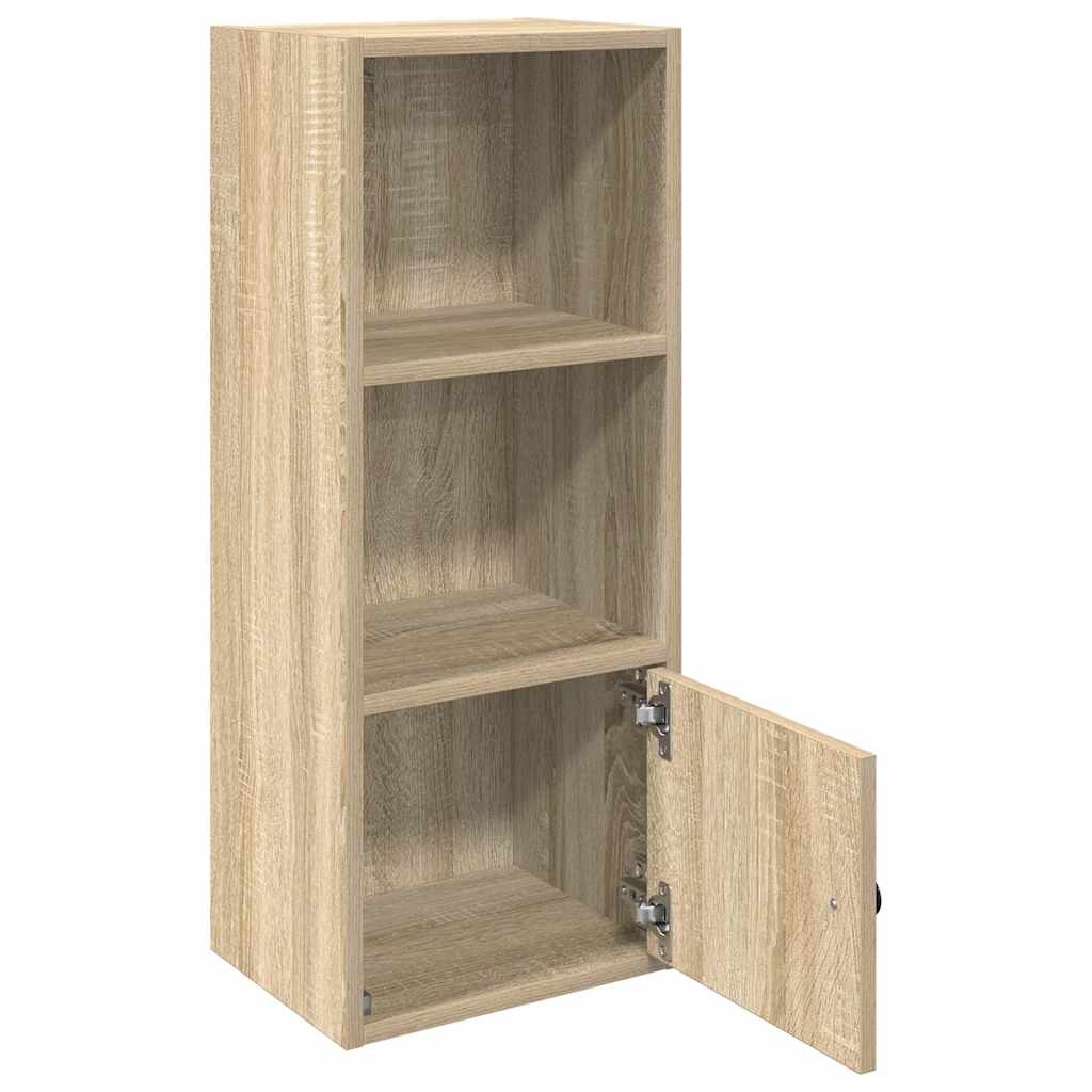 Boekenkast 31x24x77 cm bewerkt hout sonoma eikenkleurig