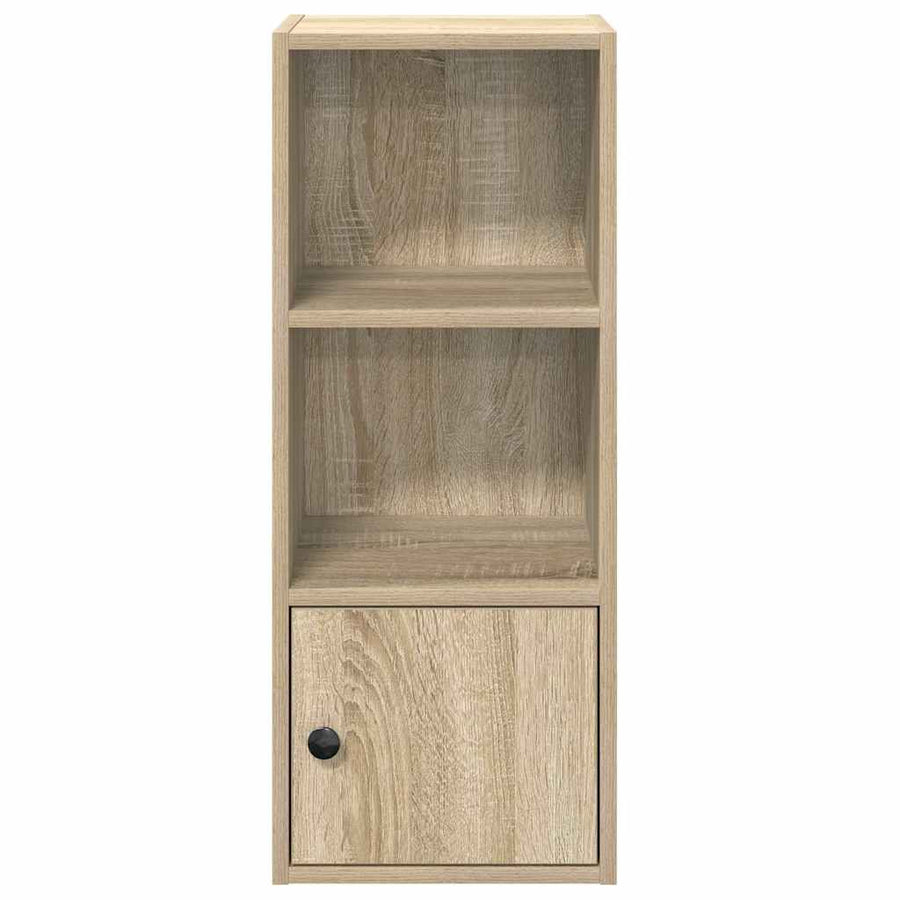 Boekenkast 31x24x77 cm bewerkt hout sonoma eikenkleurig