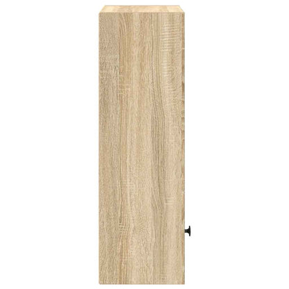 Boekenkast 31x24x77 cm bewerkt hout sonoma eikenkleurig