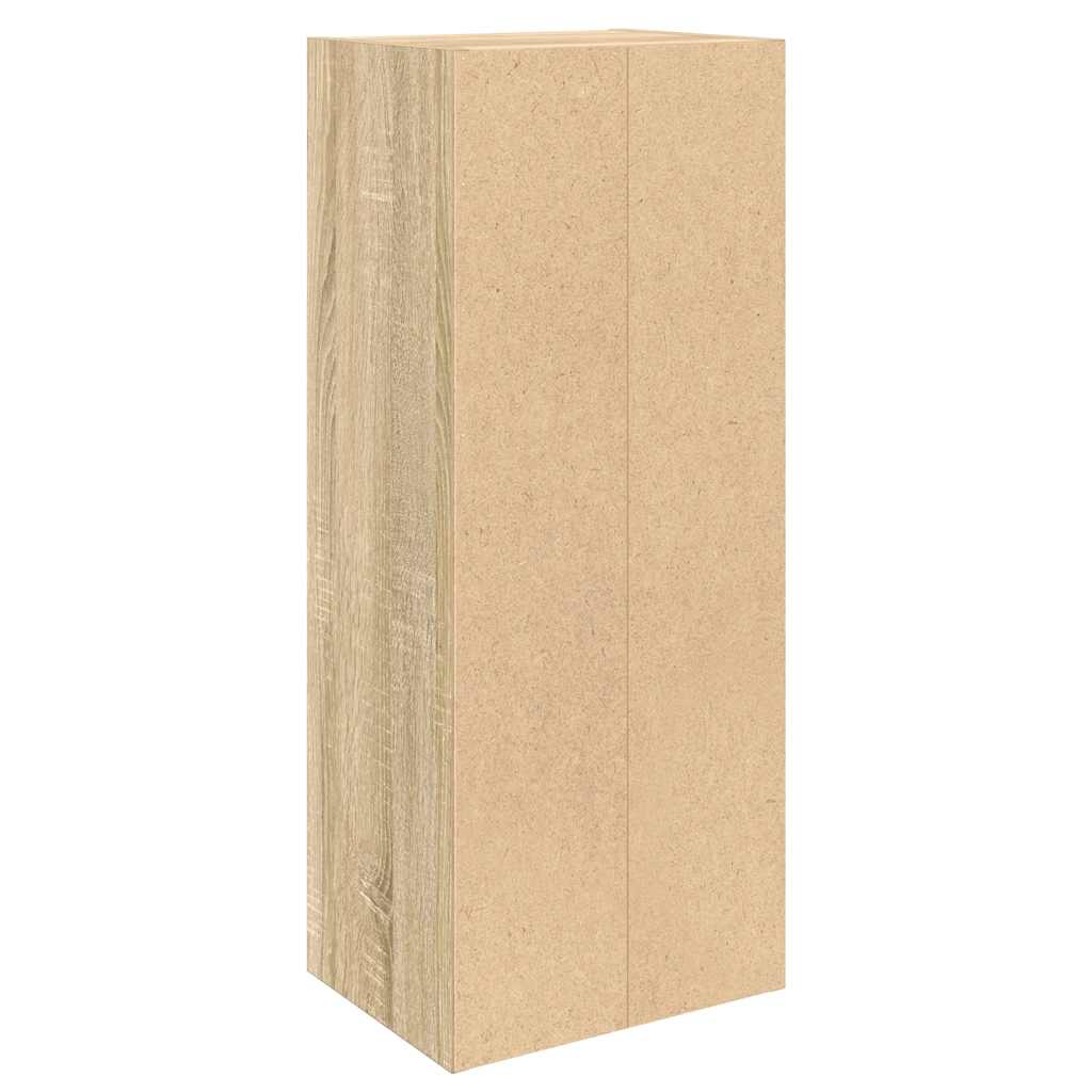 Boekenkast 31x24x77 cm bewerkt hout sonoma eikenkleurig