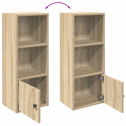 Boekenkast 31x24x77 cm bewerkt hout sonoma eikenkleurig