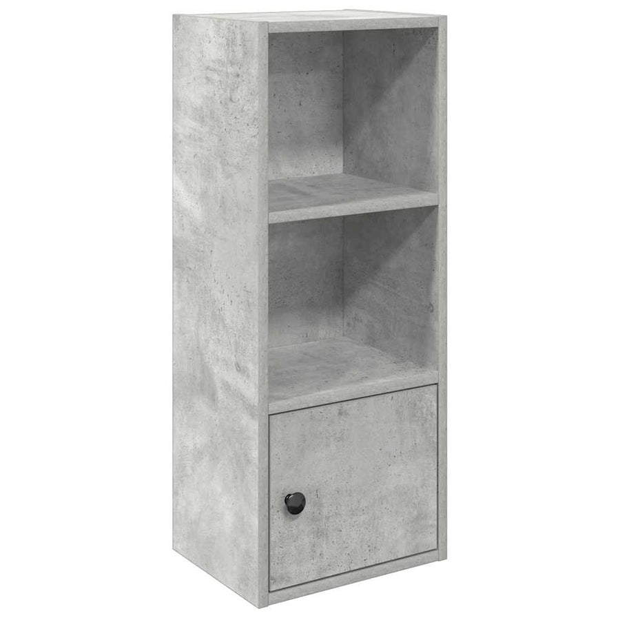 Boekenkast 31x24x77 cm bewerkt hout betongrijs
