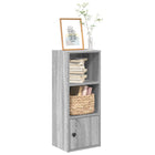 Boekenkast 31x24x77 cm grijs sonoma eiken