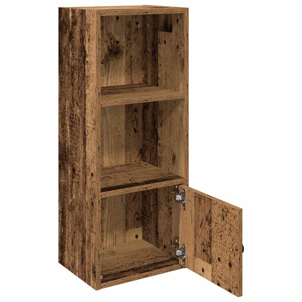 Boekenkast 31x24x77 cm bewerkt hout oud houtkleurig