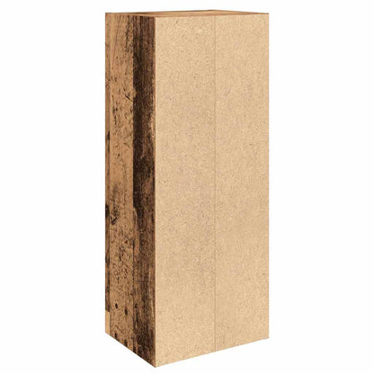 Boekenkast 31x24x77 cm bewerkt hout oud houtkleurig