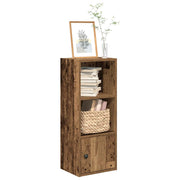 Bookcase 31x24x77 cm carved wood antique wood colour