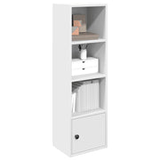 Bookcase 31x24x102 cm carved wood white