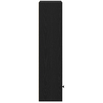 Boekenkast 31x24x102 cm bewerkt hout zwart eikenkleurig