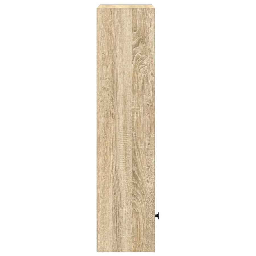 Boekenkast 31x24x102 cm bewerkt hout sonoma eikenkleurig