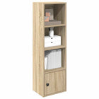 Boekenkast 31x24x102 cm bewerkt hout sonoma eiken