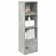 Bookshelf 31x24x102 cm treated wood concrete grey