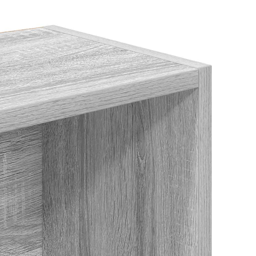 Boekenkast 31x24x102 cm bewerkt hout grijs sonoma eikenkleurig