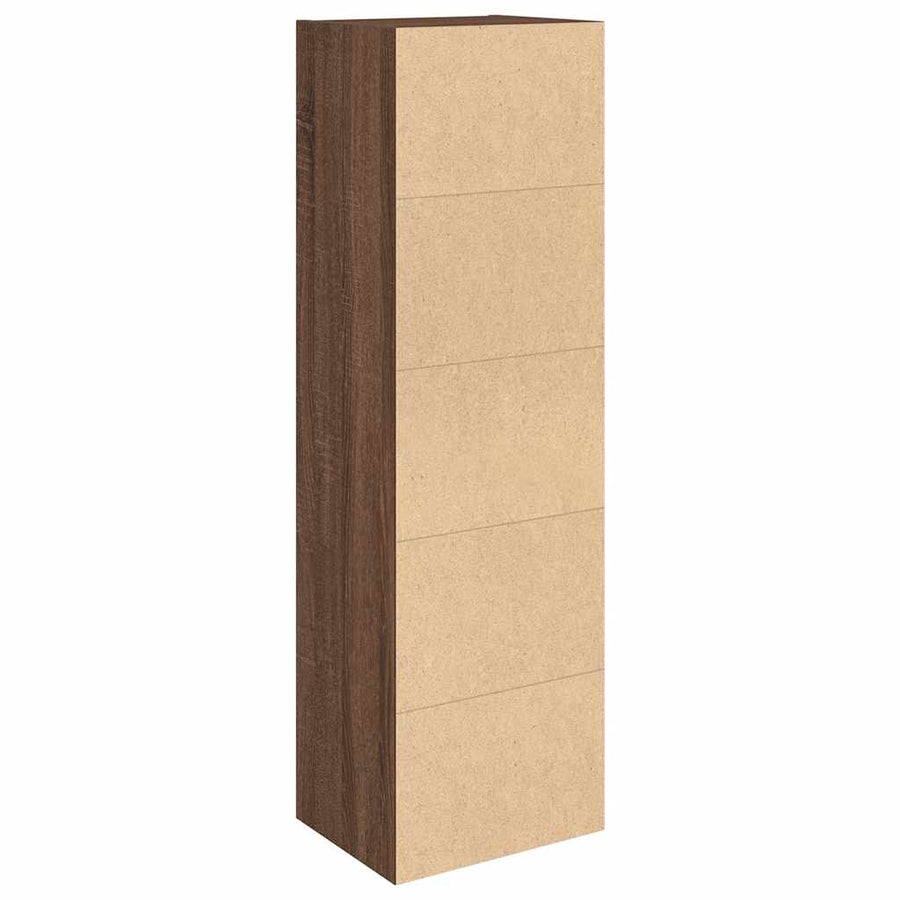 Boekenkast 31x24x102 cm bewerkt hout bruin eikenkleurig