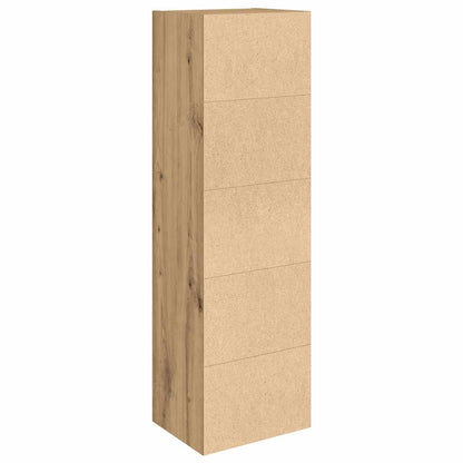 Boekenkast 31x24x102 cm bewerkt hout artisanaal eikenkleurig