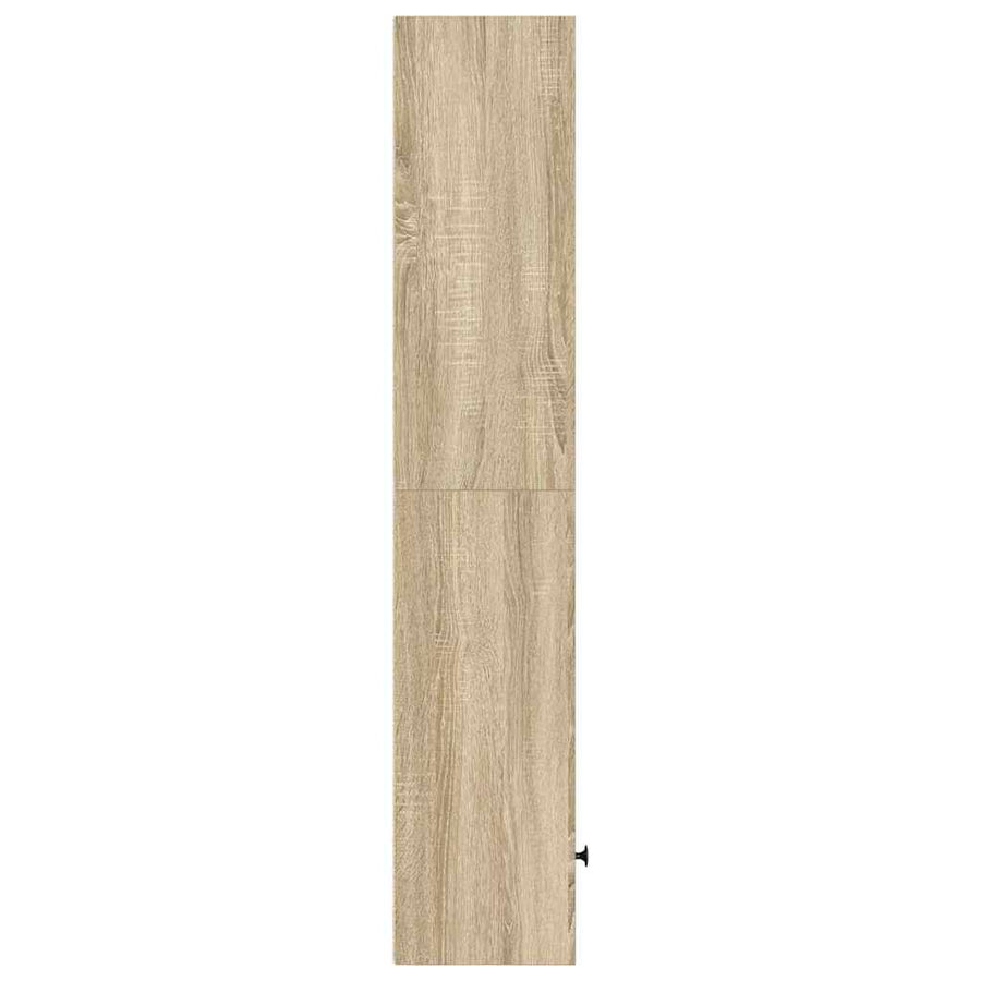 Boekenkast 31x24x127 cm bewerkt hout sonoma eikenkleurig