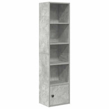 Boekenkast 31x24x127 cm bewerkt hout betongrijs