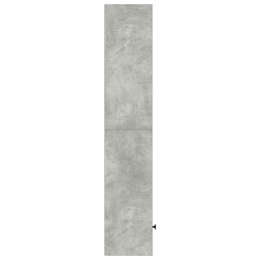 Boekenkast 31x24x127 cm bewerkt hout betongrijs