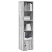 Bookcase 31x24x127 cm engineered wood grey Sonoma oak coloured