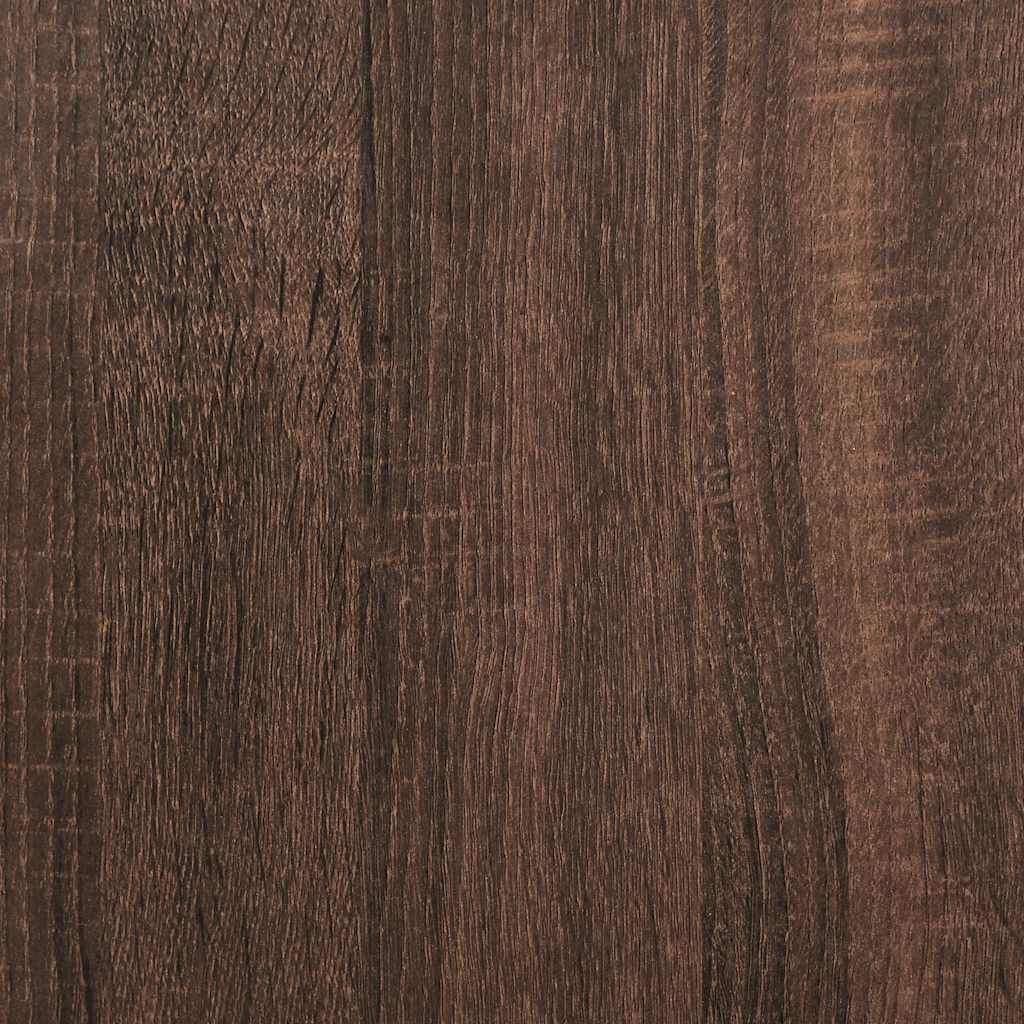 Boekenkast 31x24x127 cm bewerkt hout bruin eikenkleurig