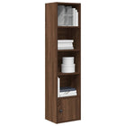 Boekenkast 31x24x127 cm bewerkt hout bruin