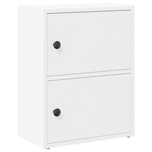 Boekenkast 40x24x52 cm bewerkt hout wit