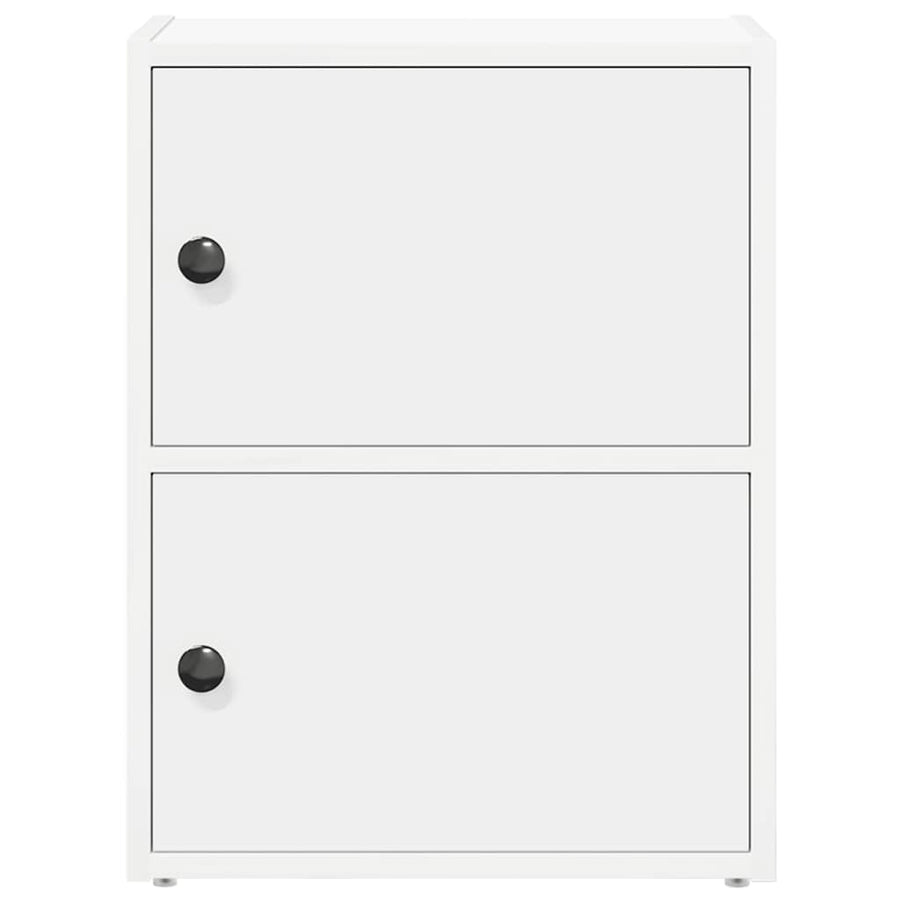 Boekenkast 40x24x52 cm bewerkt hout wit