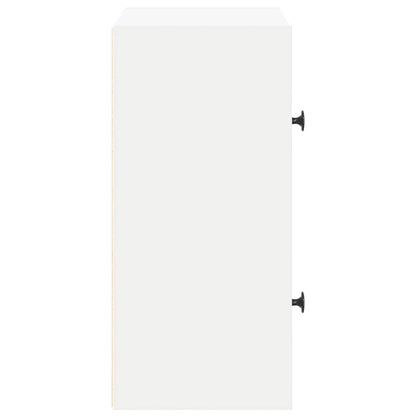 Boekenkast 40x24x52 cm bewerkt hout wit