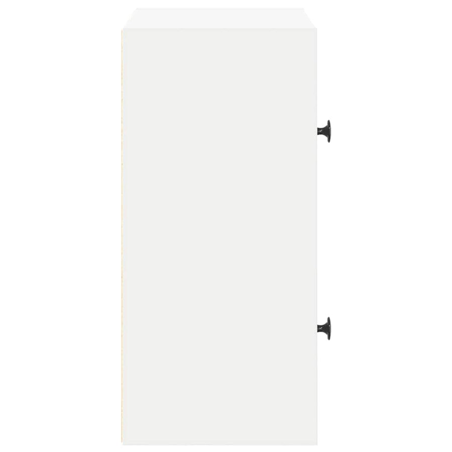 Boekenkast 40x24x52 cm bewerkt hout wit