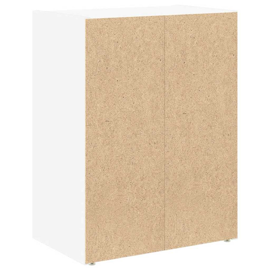 Boekenkast 40x24x52 cm bewerkt hout wit