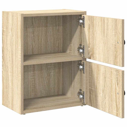 Boekenkast 40x24x52 cm bewerkt hout sonoma eikenkleurig