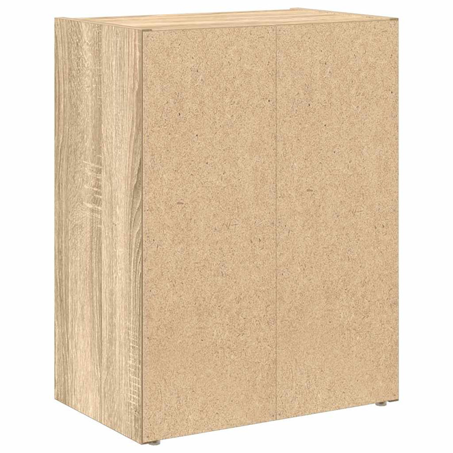 Boekenkast 40x24x52 cm bewerkt hout sonoma eikenkleurig