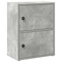Boekenkast 40x24x52 cm bewerkt hout betongrijs